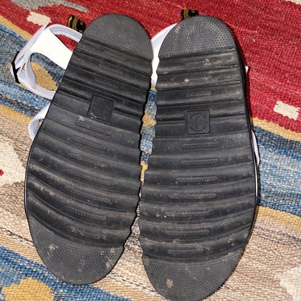 Womens Dr. Martens Blaire Platform Sandal - White Size 8 excellent - Picture 8 of 11